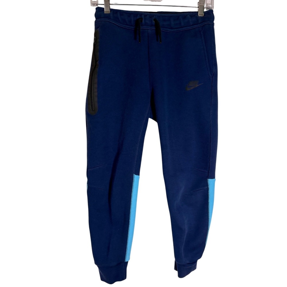 Nike Kids Sportswear Tech Fleece Sweatpants Joggers Blue Medium